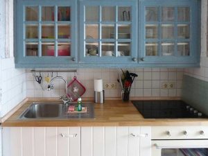 Die Küchenzeile der Ferienwohnung Lagune